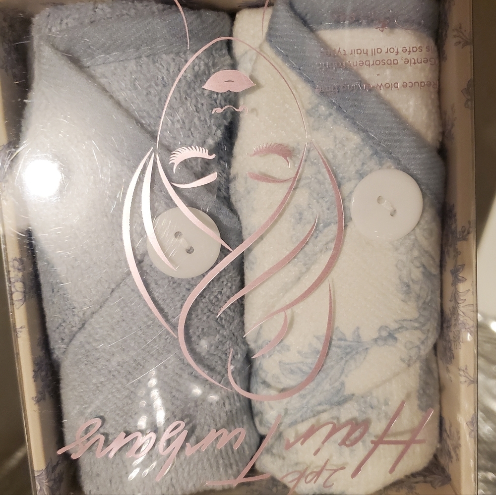 Set Of Two Hair Turbans